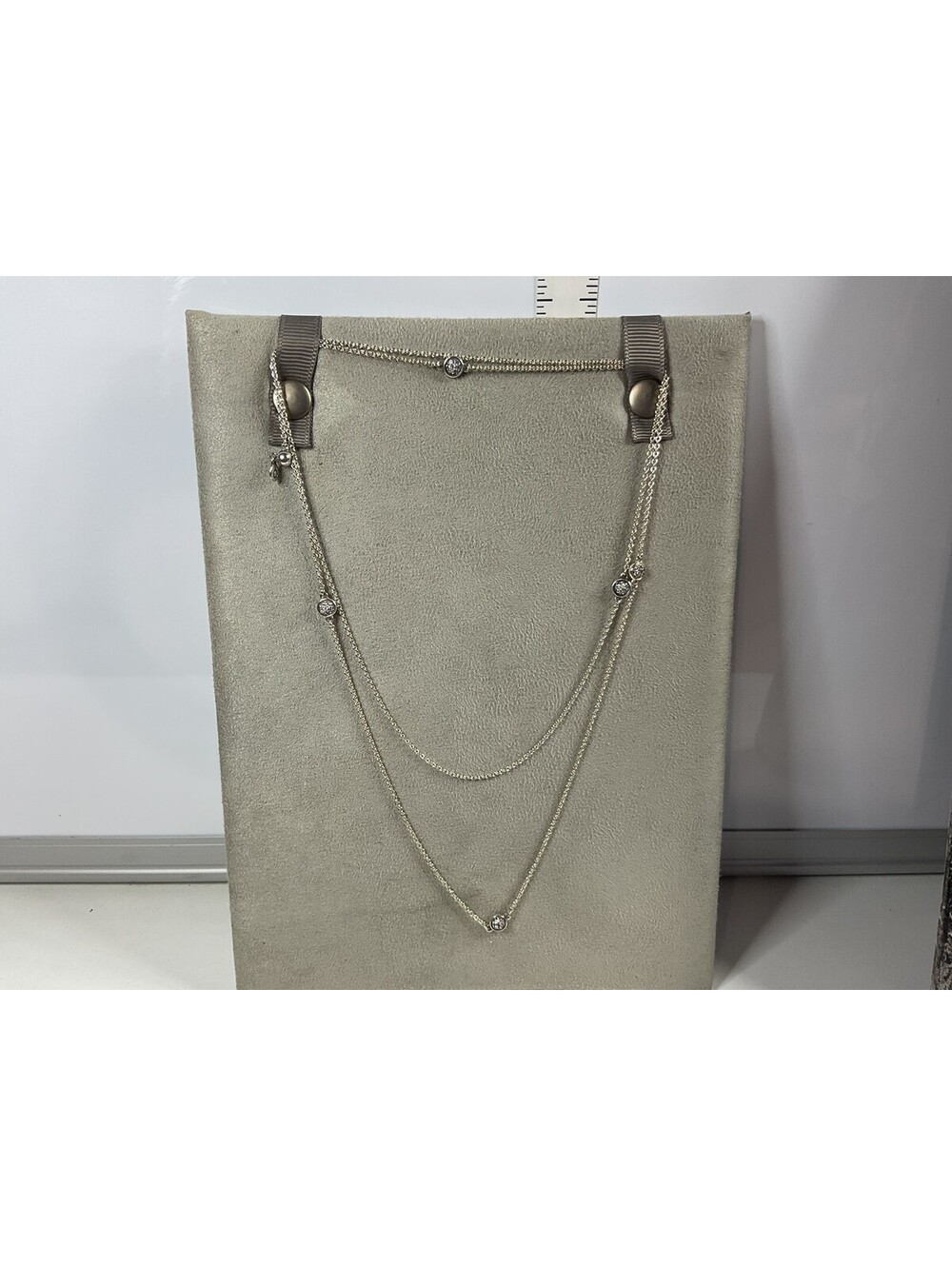 Pandora Dazzling Dainty Droplet Necklace 31” Retired